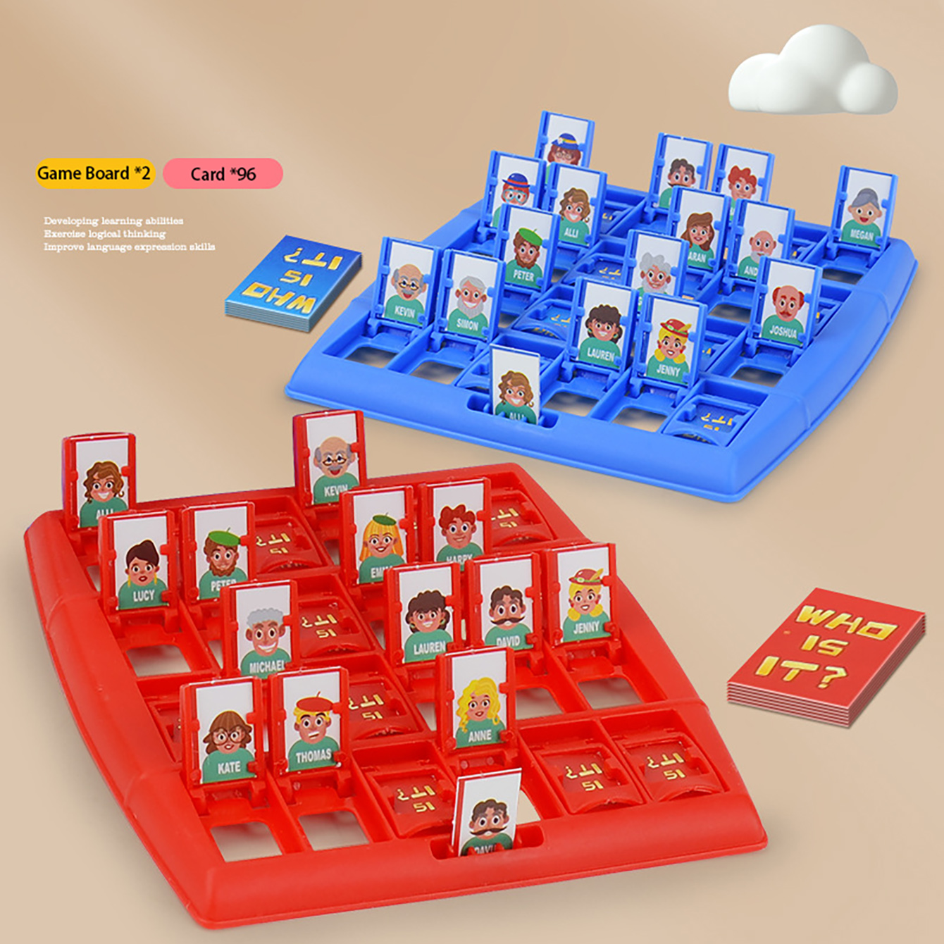 Board Game Family - Family Guessing Board Game Who Am