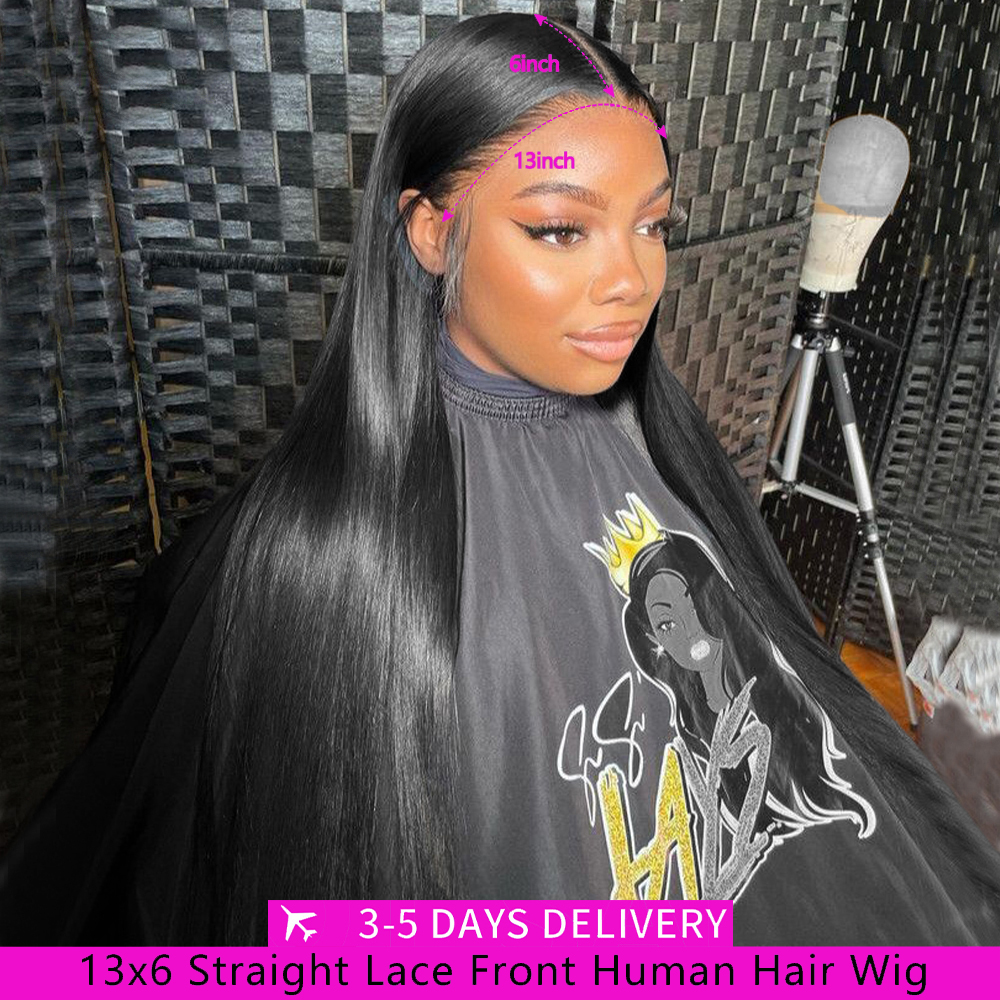 Board Game Queen - 13x6 Straight Human Hair Wigs 32