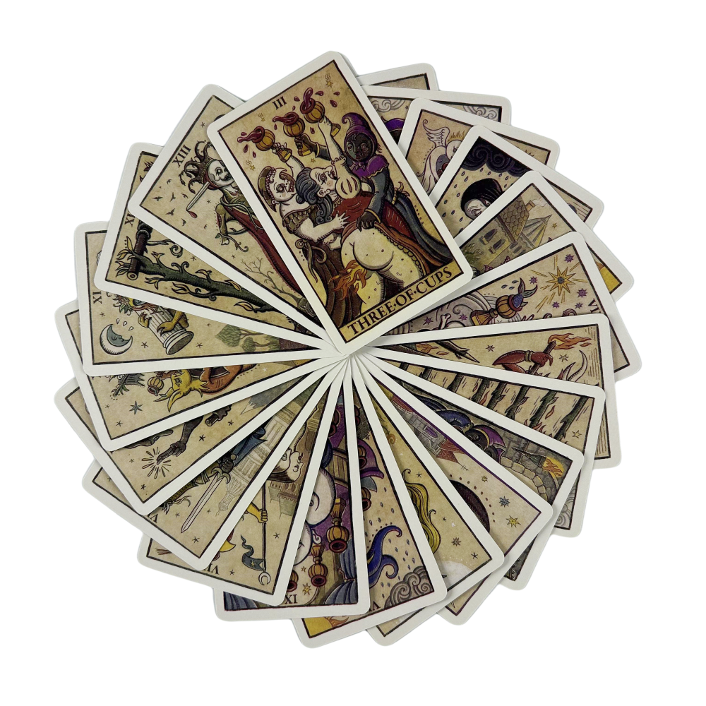 Board Game Illustrator - Moon Tarot Della Luna Deck Cards