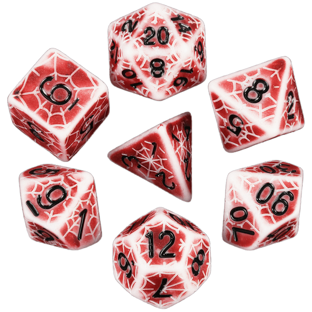 Board Game Web - Retro Polyhedral Dice Set for DND