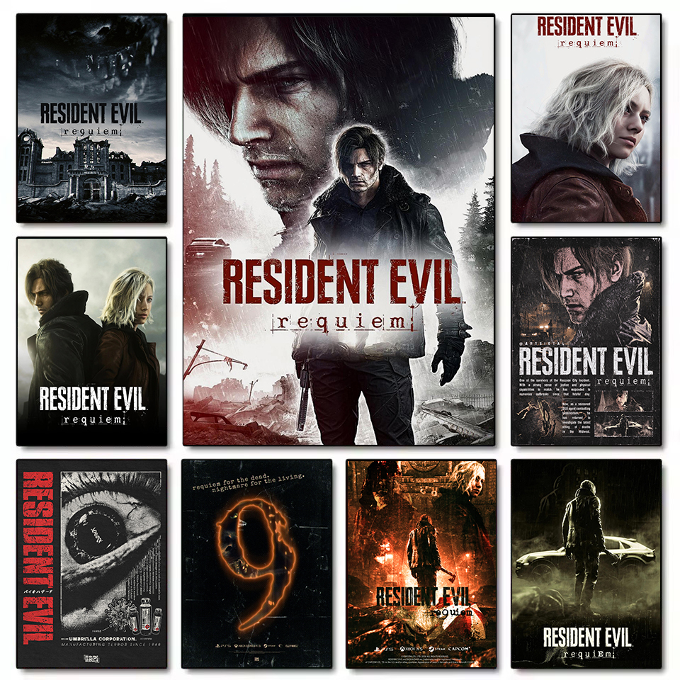 Board Game Resident Evil - Resident-Evil 9 Requiem Hot Horror Video