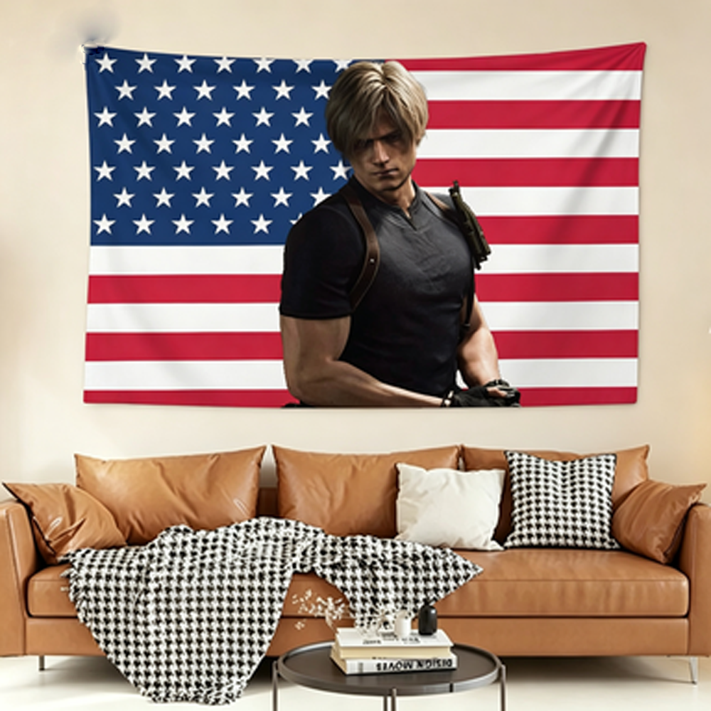 Board Game Resident Evil - Leon Kennedy Resident Evil Tapestry -