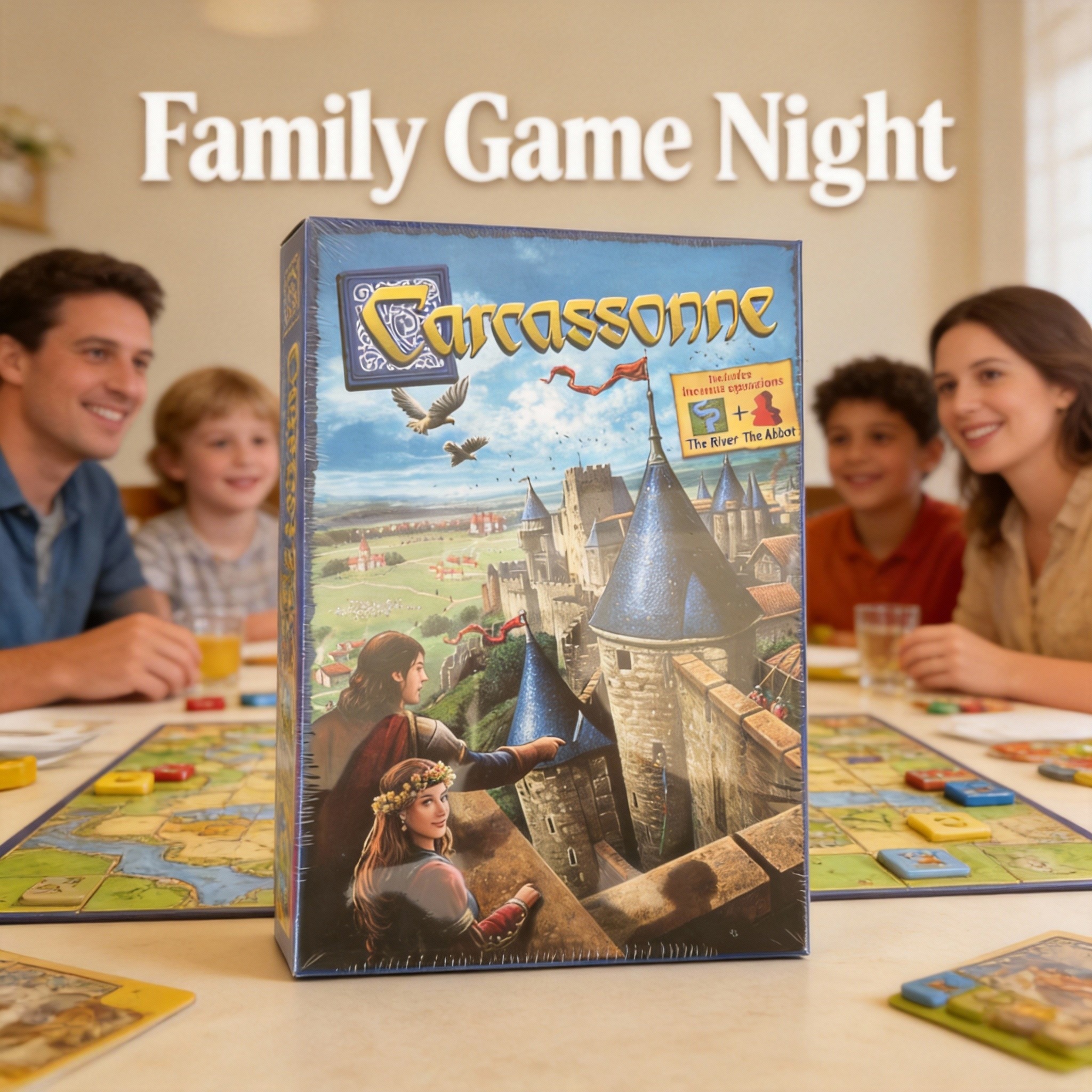 Strategy Board Game - Carcassonne （English Edition） - Medieval Strategic