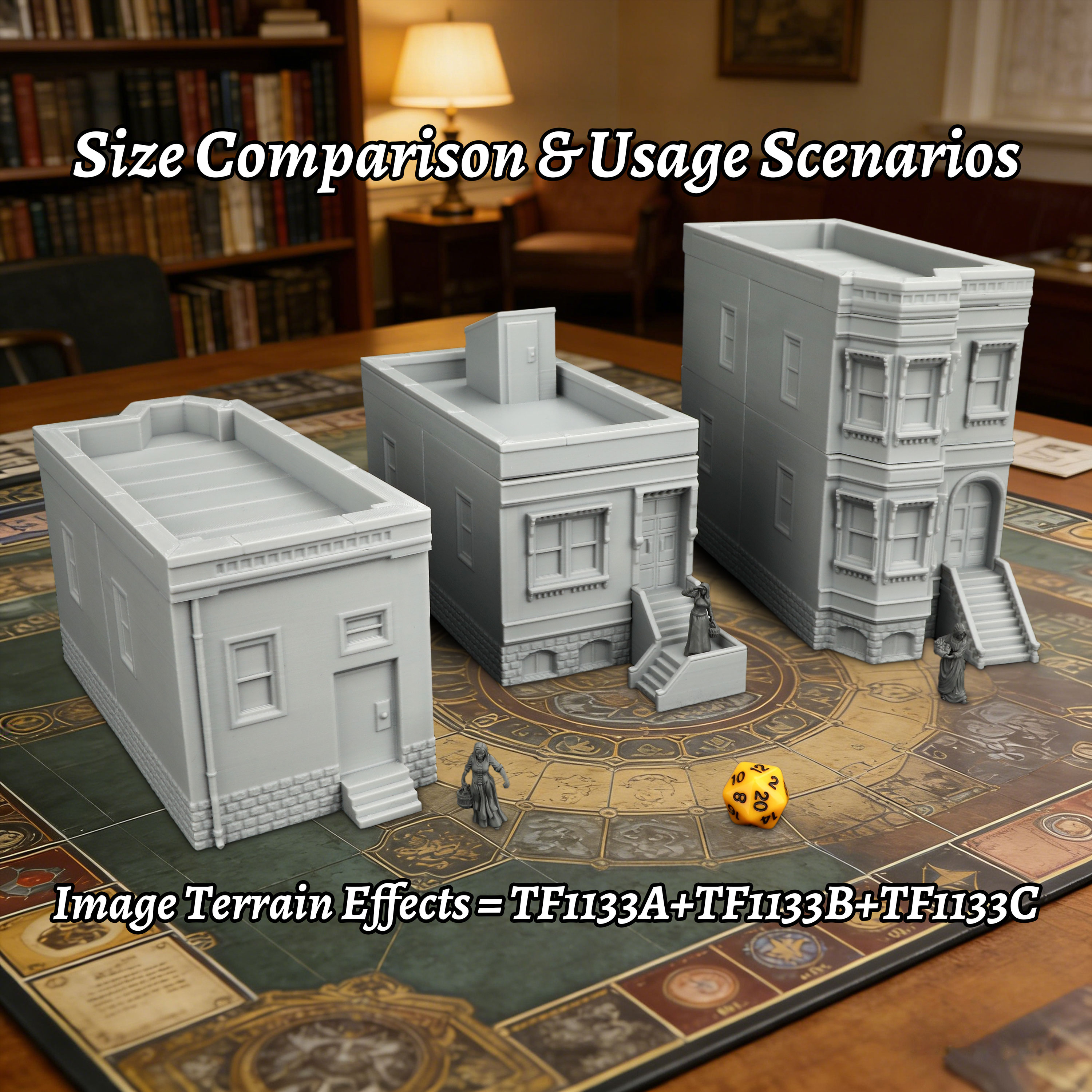 Miniature Terrain Set - Miniature Modular Buildings Set – TTRPG
