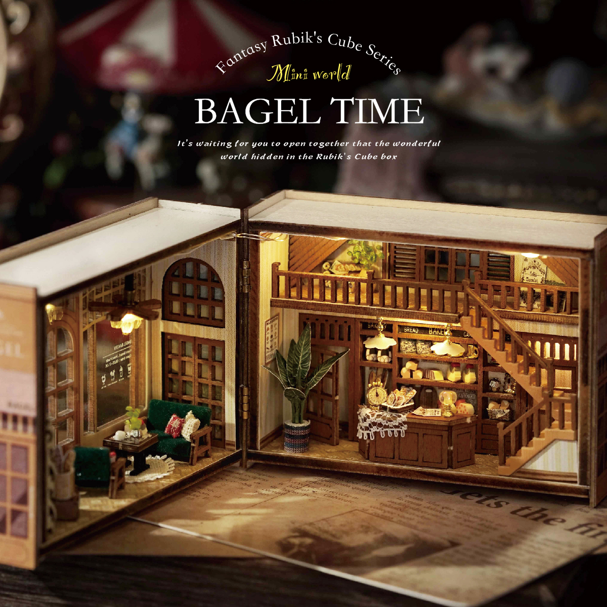 DIY Wooden Miniature Model Kit - Miniature Terrain Set ulasan dan harga