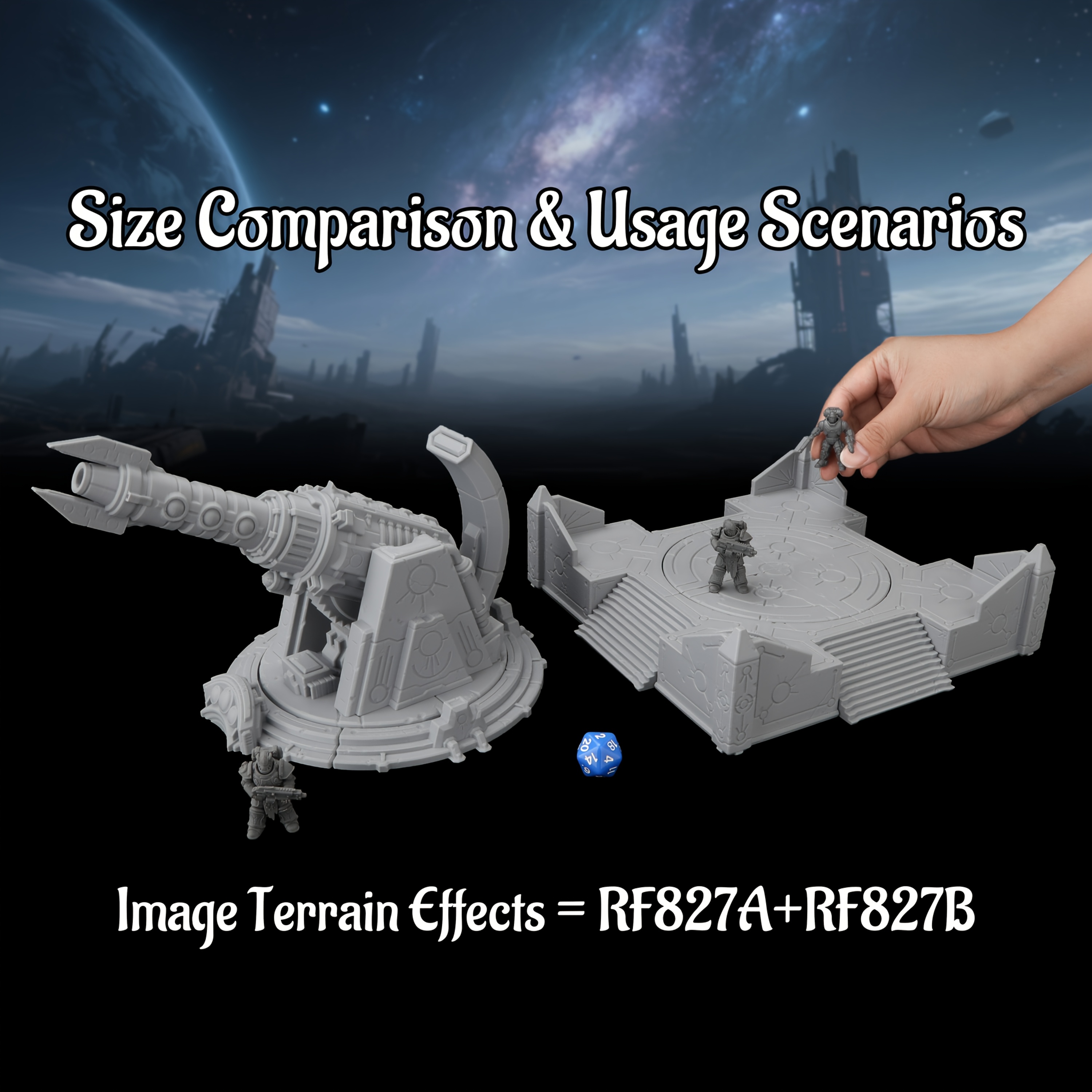 Sci-Fi Base Defense Miniature  - Miniature Terrain Set ulasan dan harga