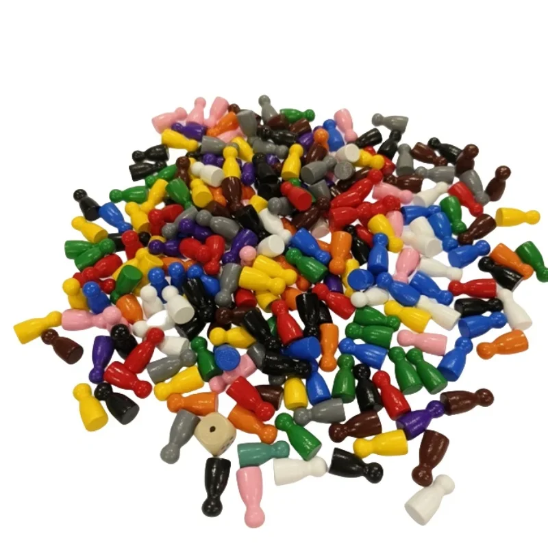 100 Pcs Colorful Wooden Chess  - Board Game Wingspan ulasan dan harga