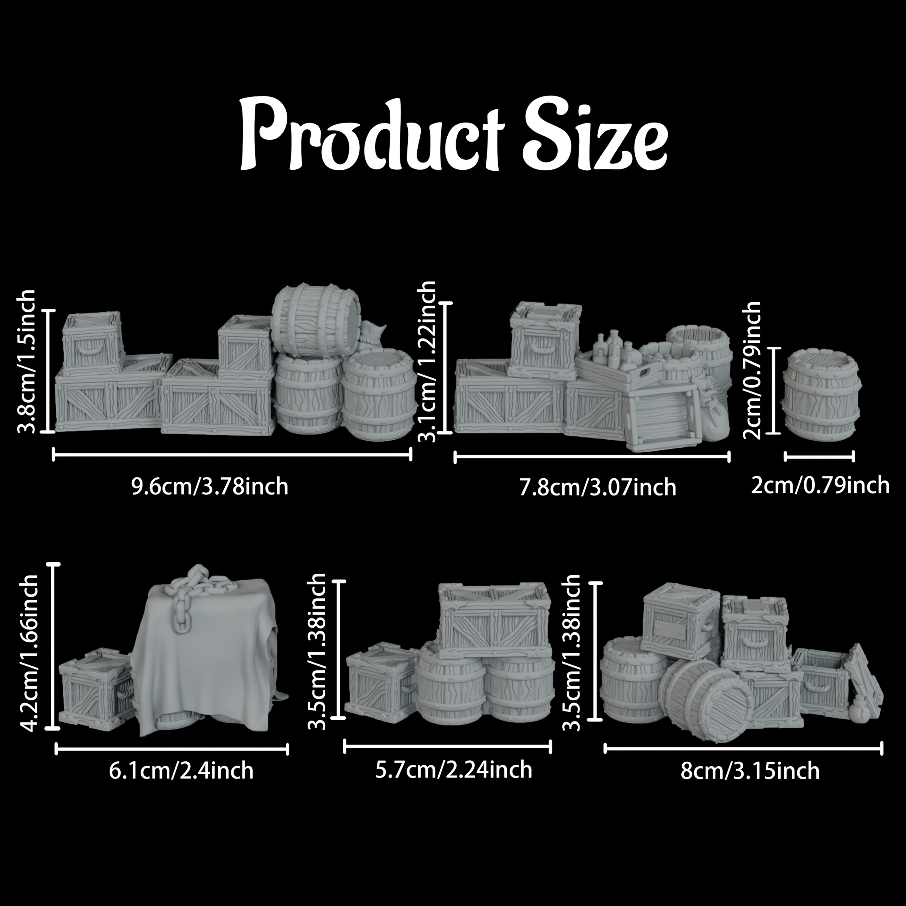 RPG Terrain Accessories, RPG M - Miniature Terrain Set ulasan dan harga