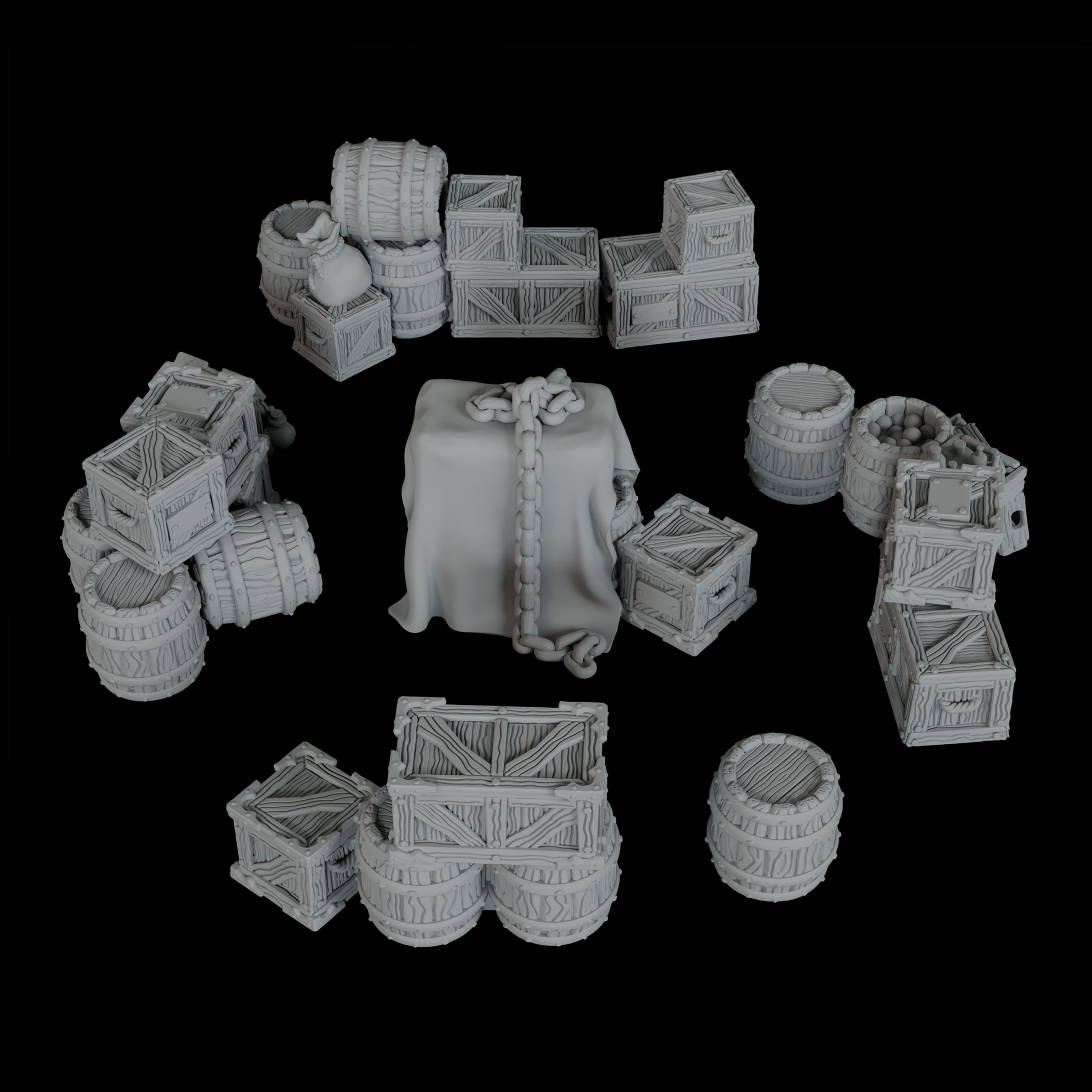RPG Terrain Accessories, RPG M - Miniature Terrain Set ulasan dan harga