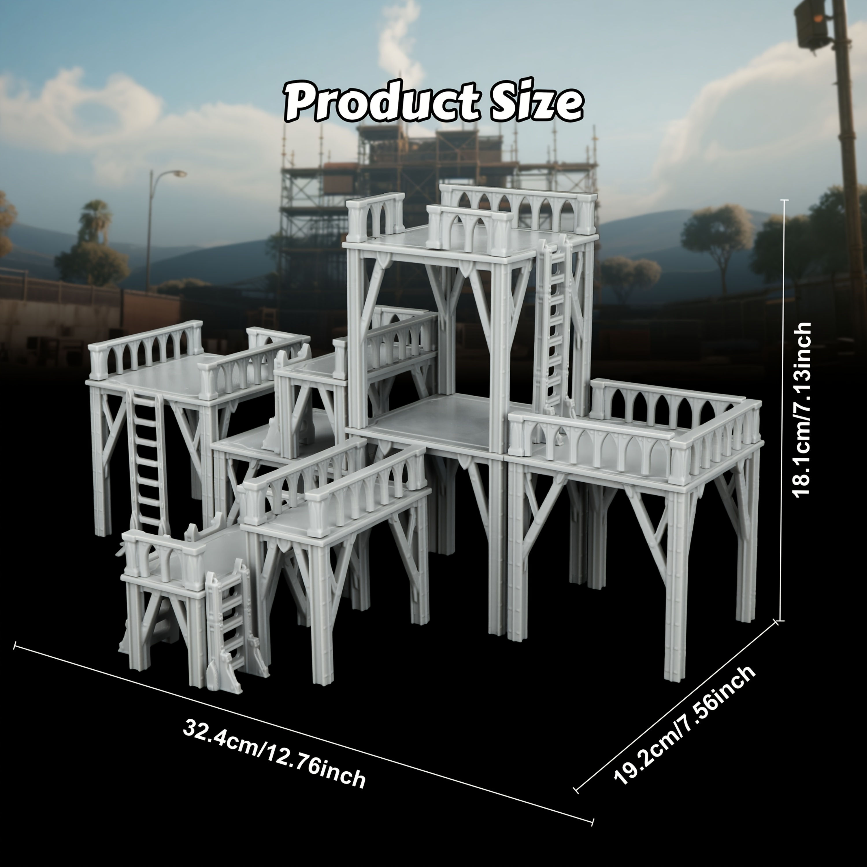 Sci-Fi Scaffolding Mini Terrai - Miniature Terrain Set ulasan dan harga
