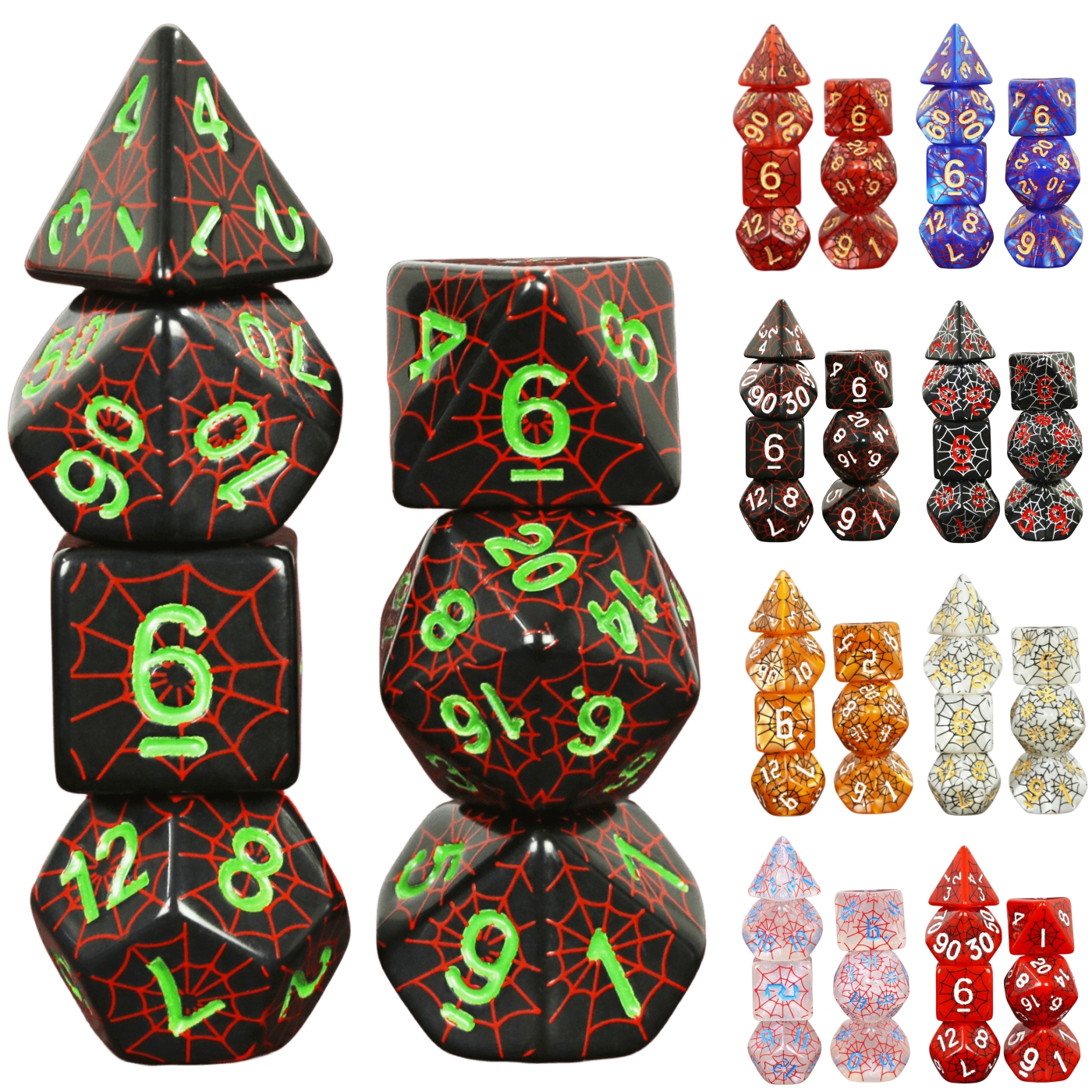 Polyhedral DND Dice Set in Spi - Board Game Web ulasan dan harga