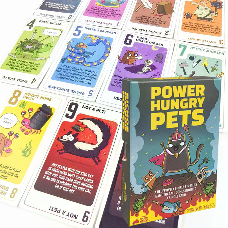 Power Hungry Pets Card Game Fa - Strategy Board Game ulasan dan harga