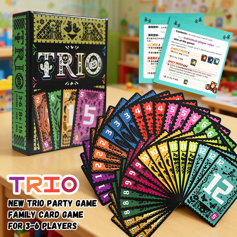 Strategic Card Board Game TRIO - Strategy Board Game ulasan dan harga