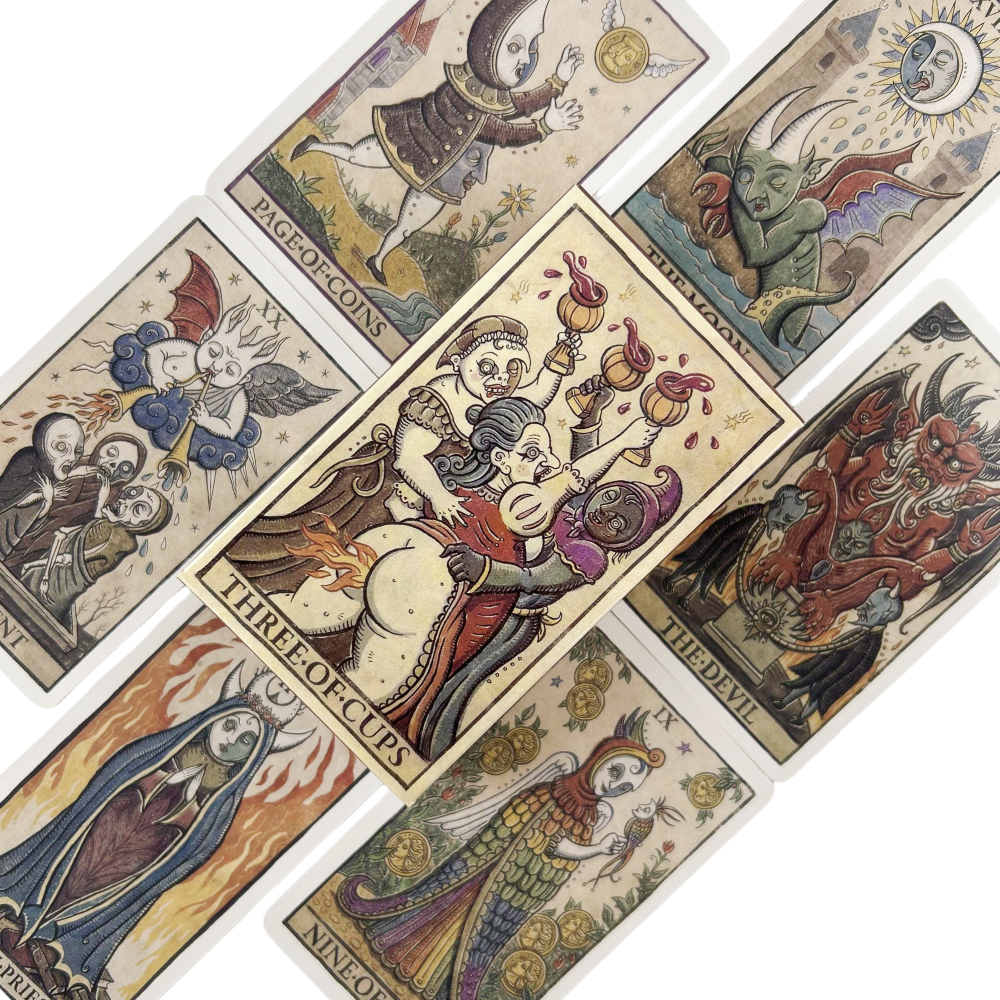 Moon Tarot Della Luna Deck Car - Board Game Illustrator ulasan dan harga