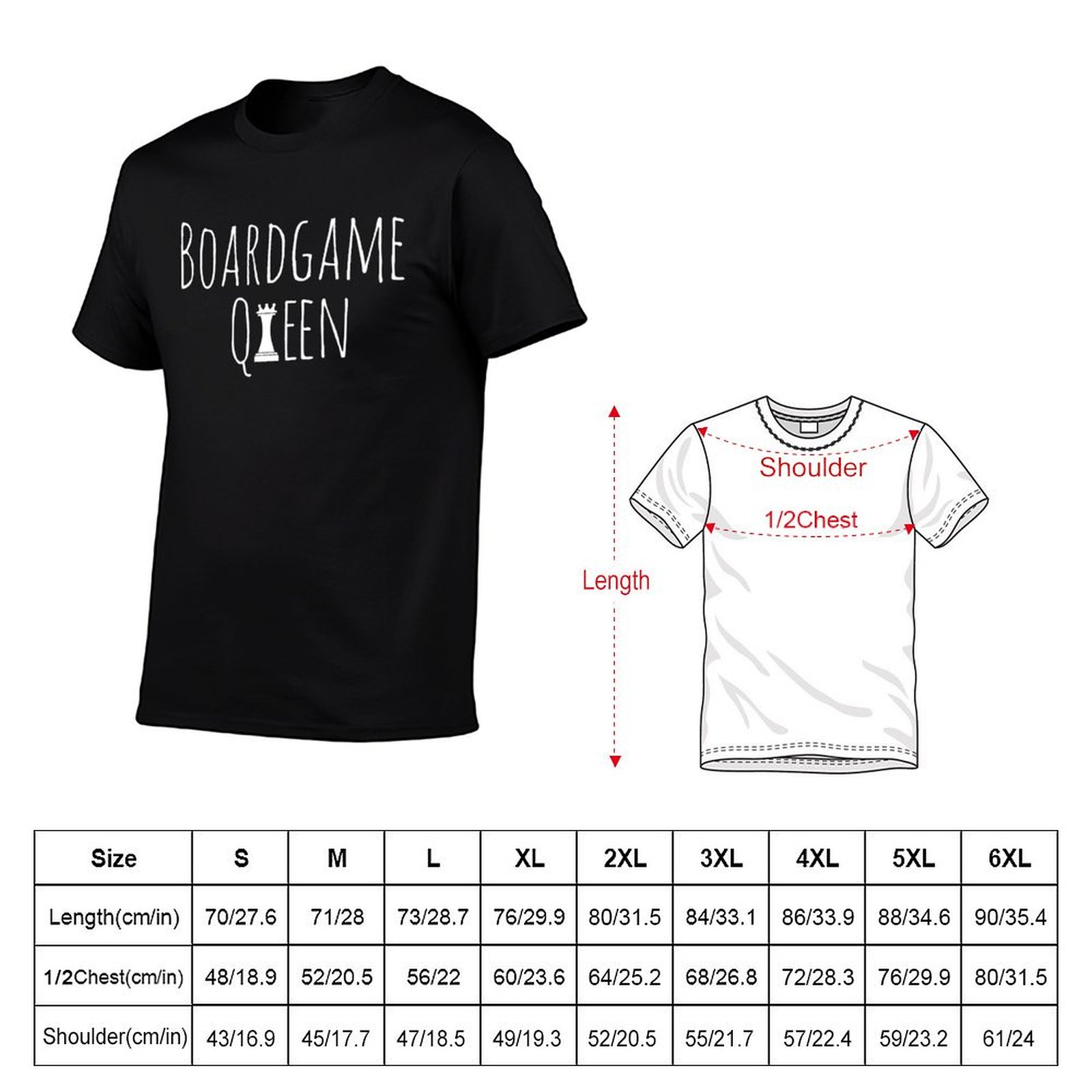 Boardgame Queen T-Shirt t shir - Board Game Queen ulasan dan harga