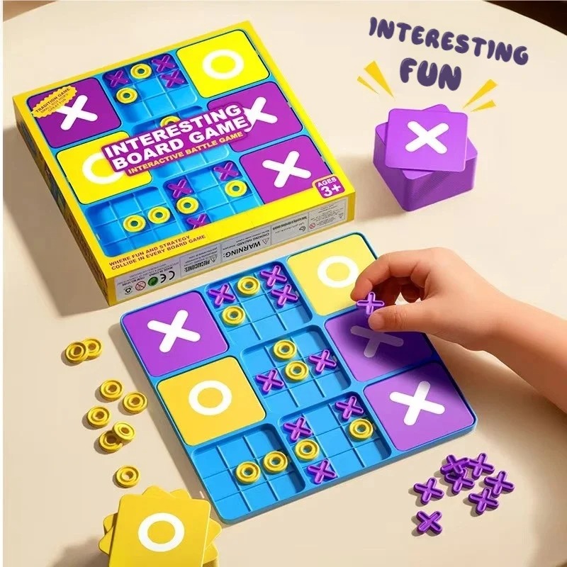 Fun Tic-Tac-Toe Board Game Kid - Strategy Board Game ulasan dan harga
