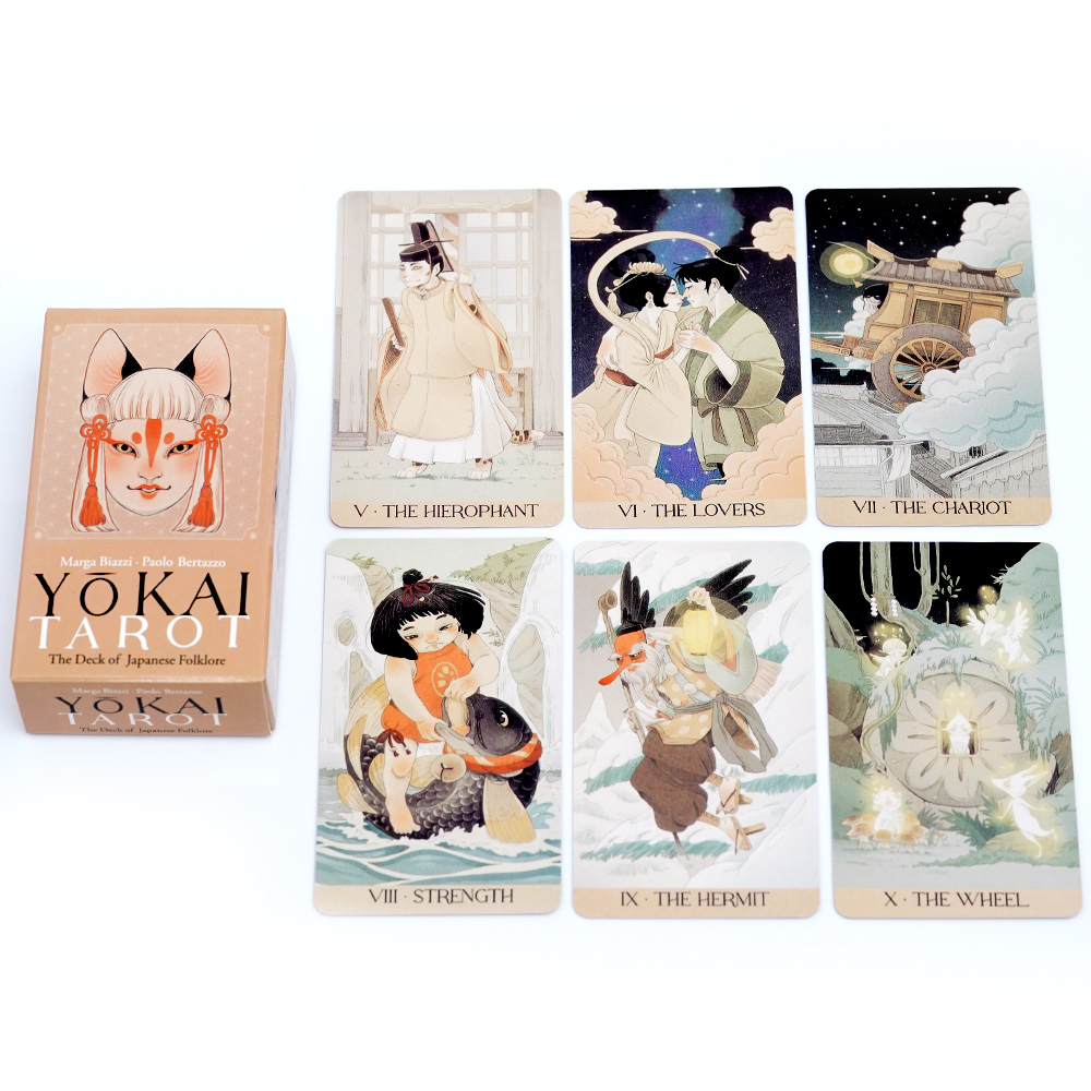 Yokai Tarot Deck 78 Pcs Cards  - Board Game Illustrator ulasan dan harga