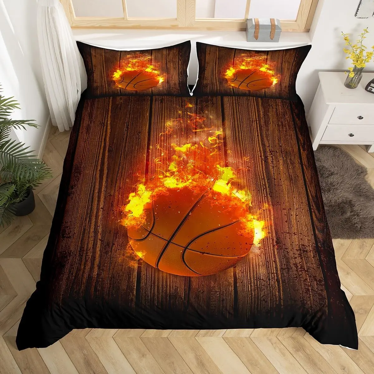 Basketball Duvet Cover Twin Qu - Board Game Queen ulasan dan harga