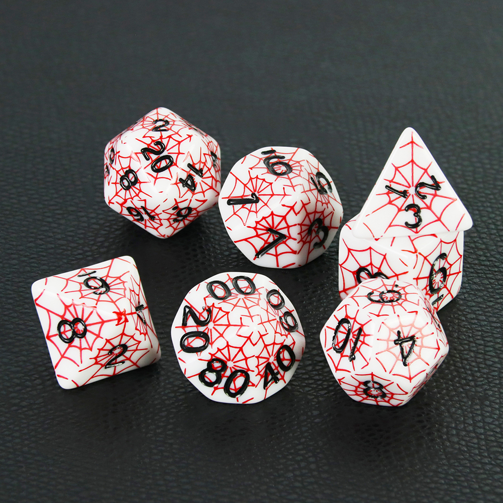 DND Dice Set in Spider Web Des - Board Game Web ulasan dan harga