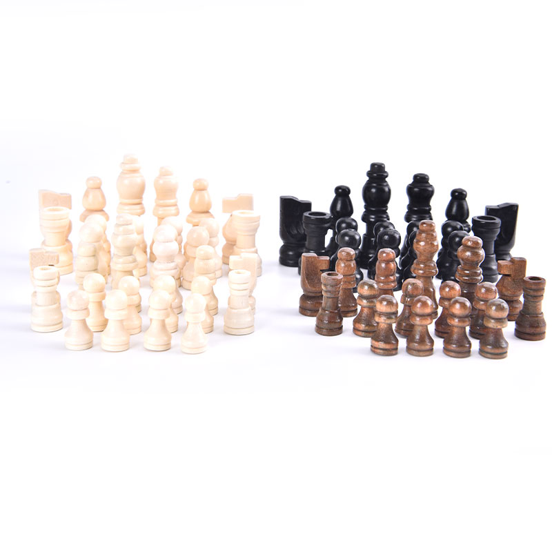 32pcs Wooden Chess Pieces Comp - Board Game Queen ulasan dan harga