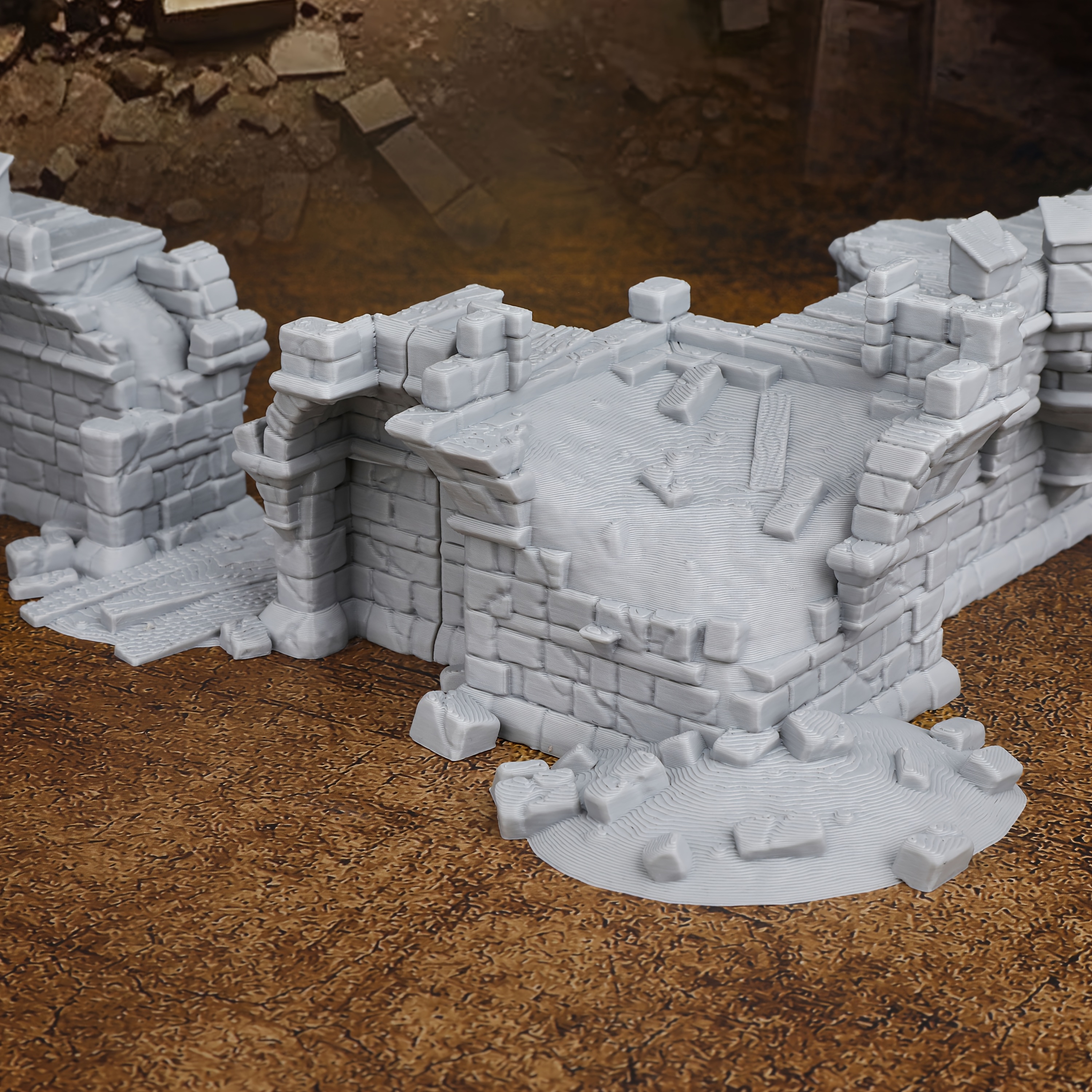 Fantasy Fortress Walls Ruins M - Miniature Terrain Set ulasan dan harga