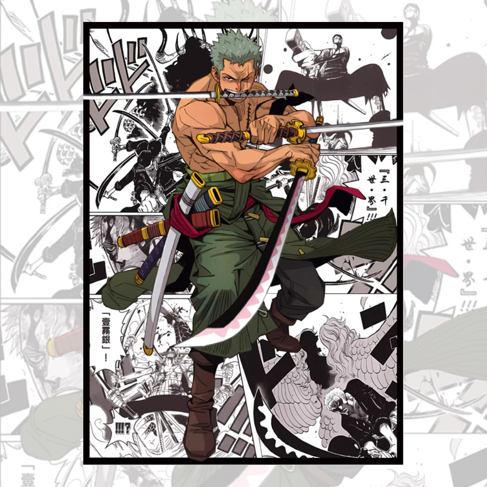 60PCS 66x91mm One Piece Anime  - Board Game Illustrator ulasan dan harga