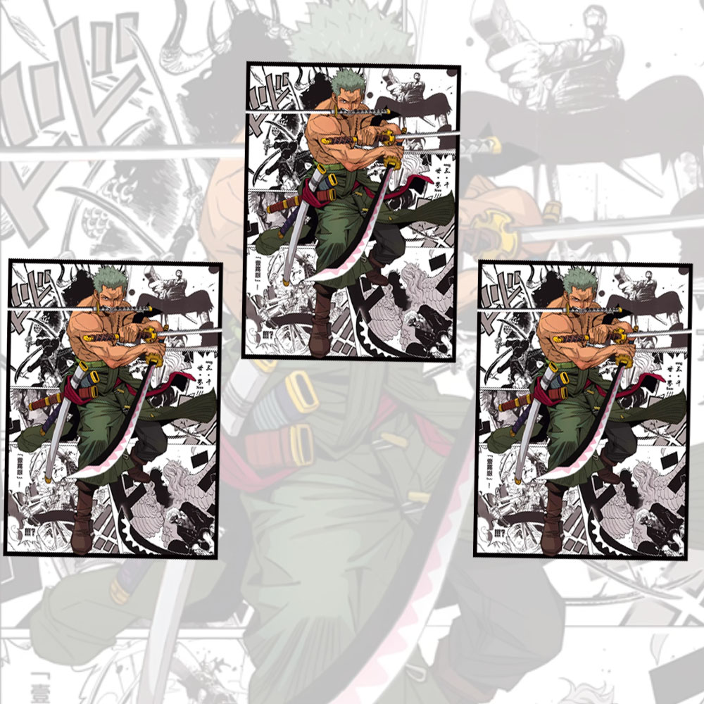 60PCS 66x91mm One Piece Anime  - Board Game Illustrator ulasan dan harga