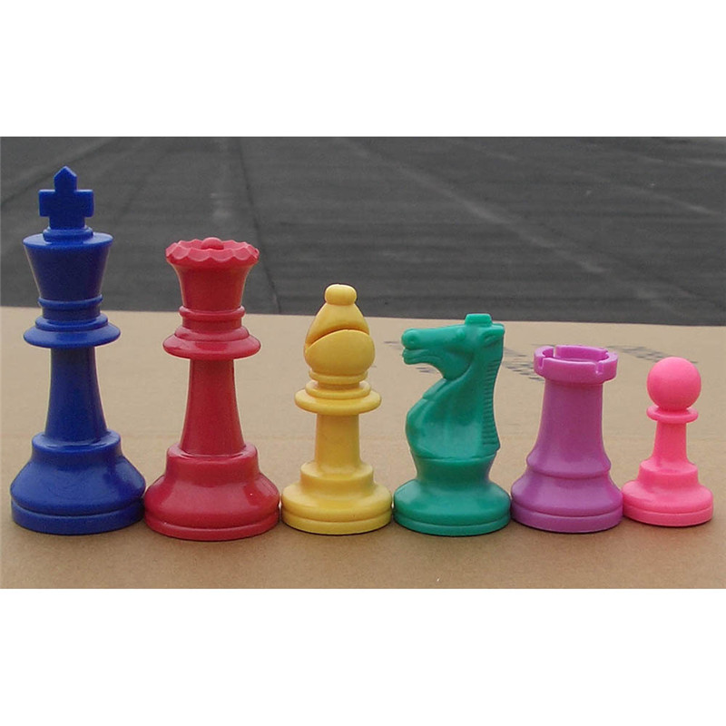 Colorful Plastic Chess Pieces  - Board Game Queen ulasan dan harga