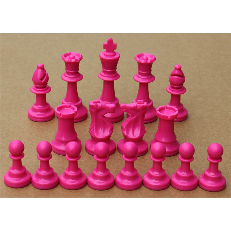 Colorful Plastic Chess Pieces  - Board Game Queen ulasan dan harga