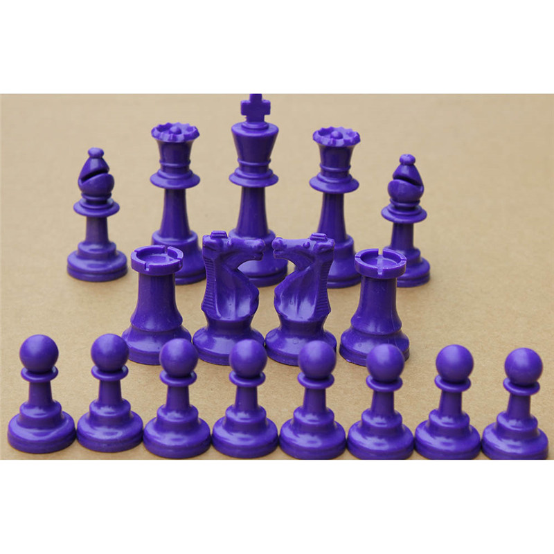Colorful Plastic Chess Pieces  - Board Game Queen ulasan dan harga
