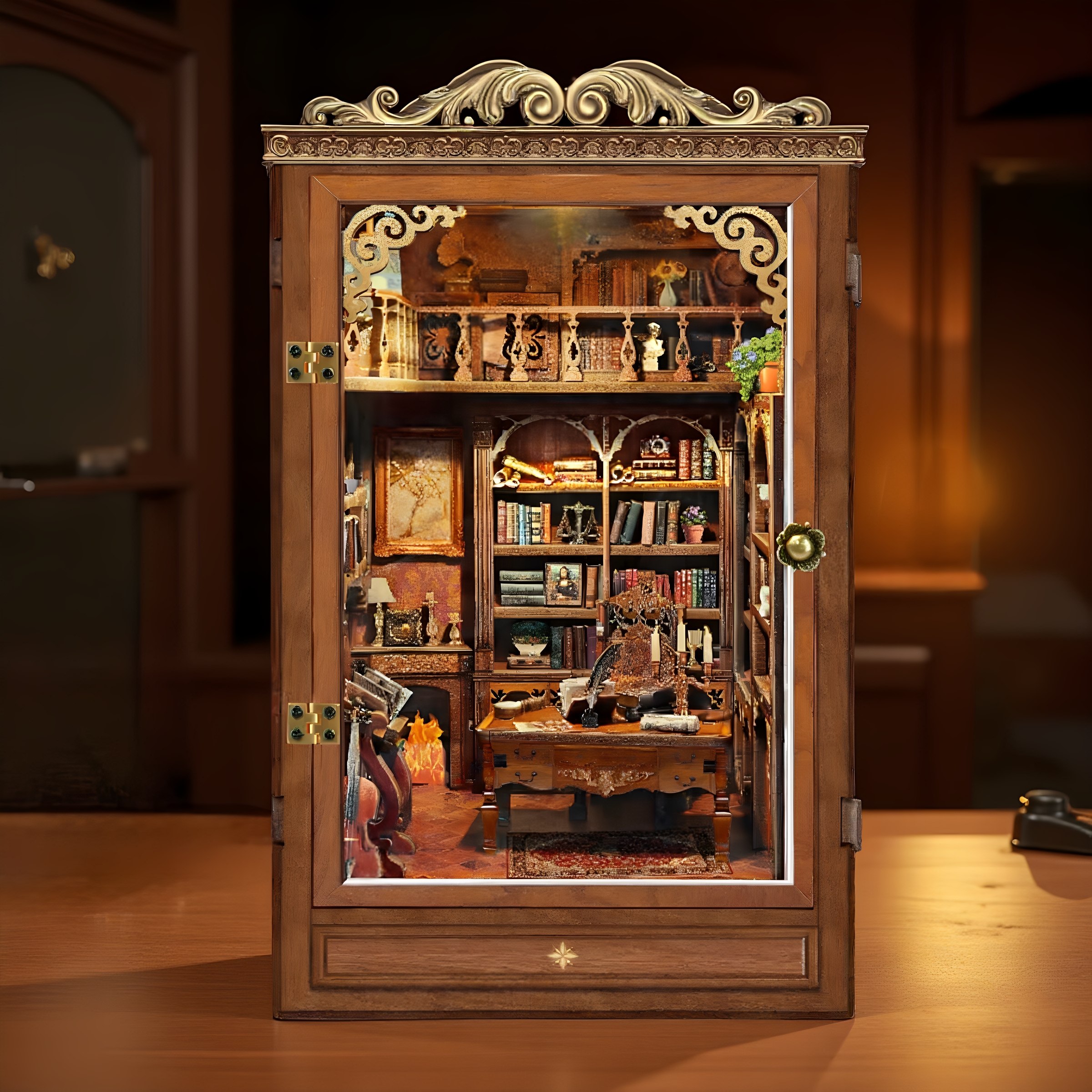 DIY Book Nook Shelf Insert Tim - Miniature Terrain Set ulasan dan harga