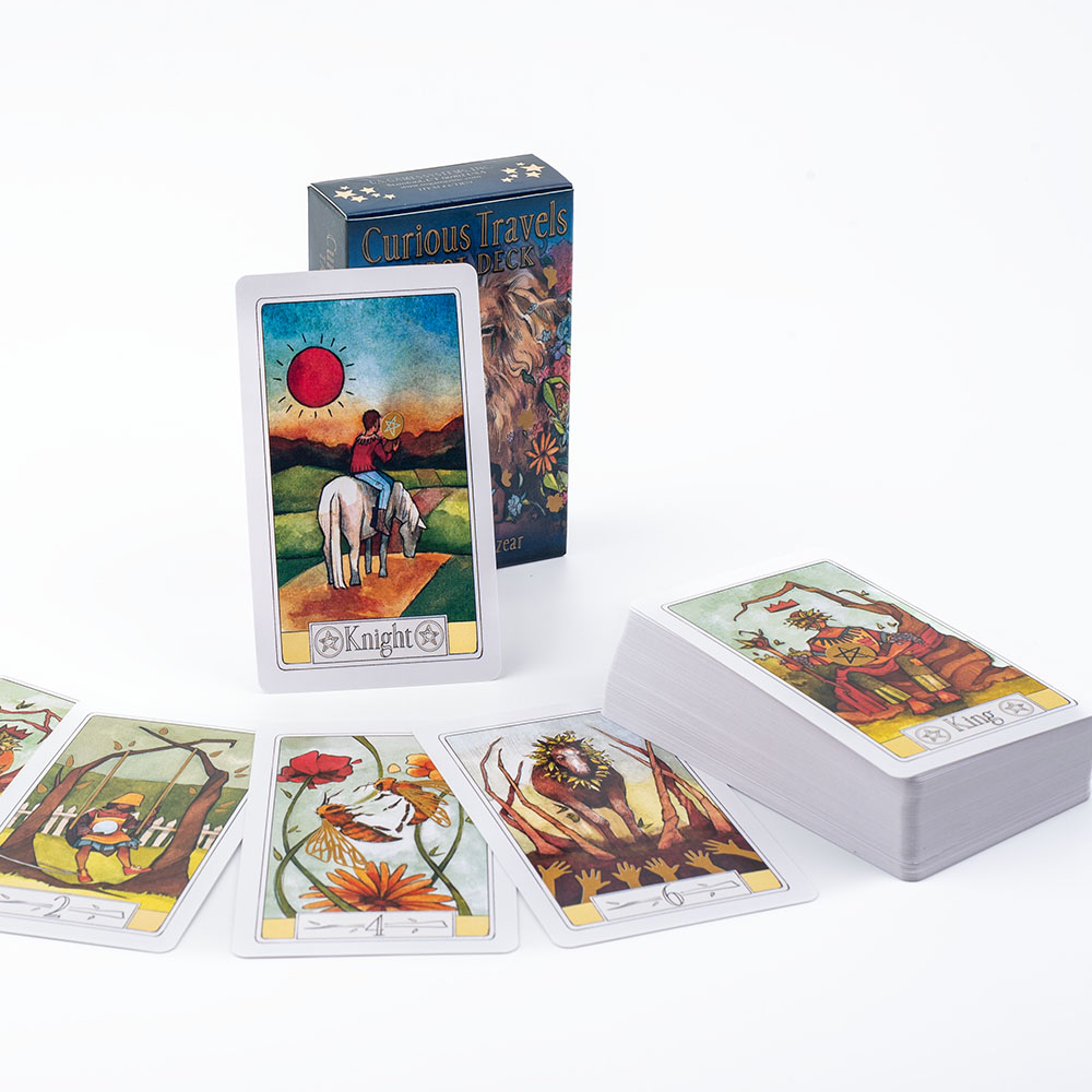 Curious Travels Tarot 10.3*6cm - Board Game Illustrator ulasan dan harga