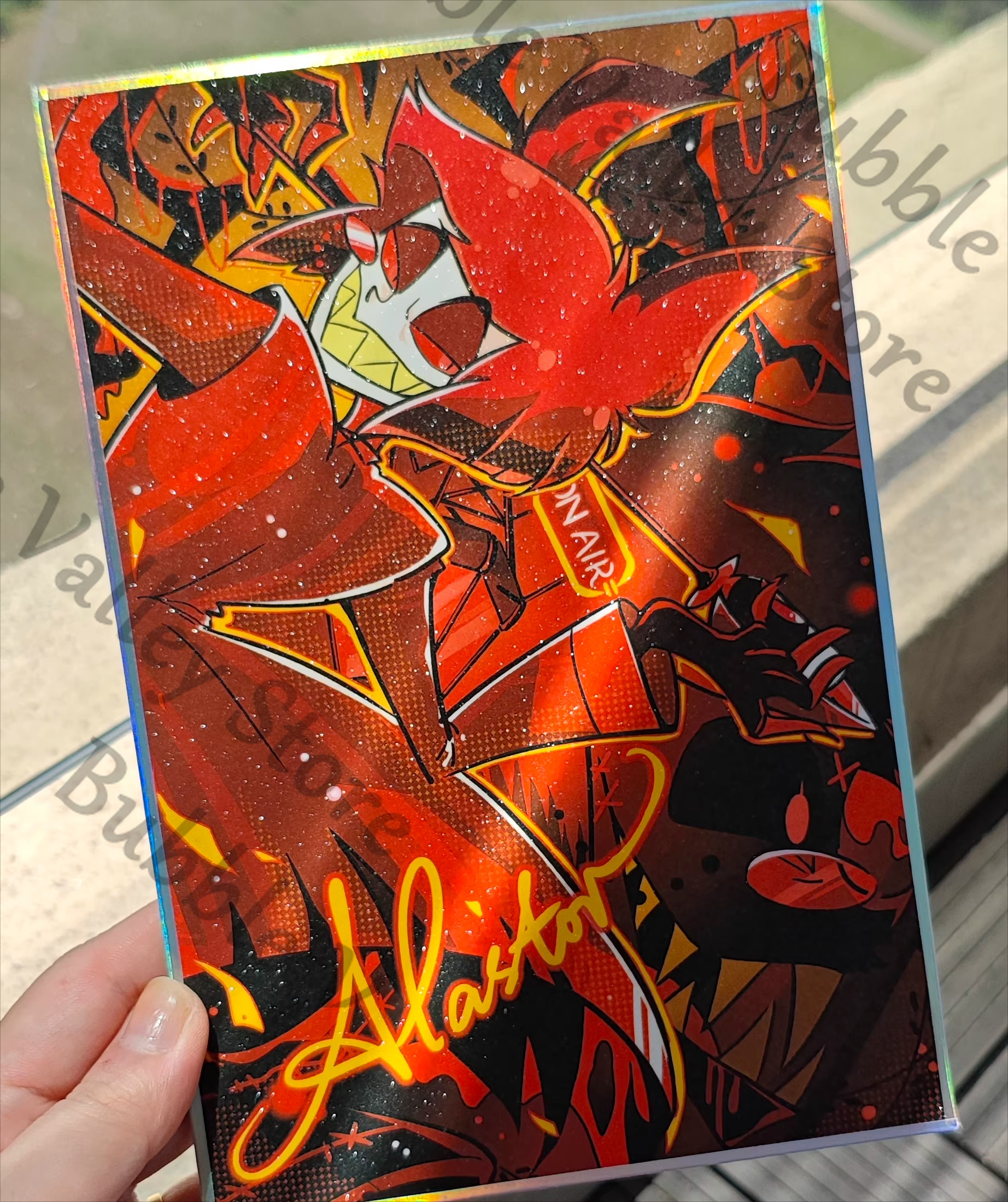 Hazbin Hotel Alastor Vox Adam  - Board Game Illustrator ulasan dan harga