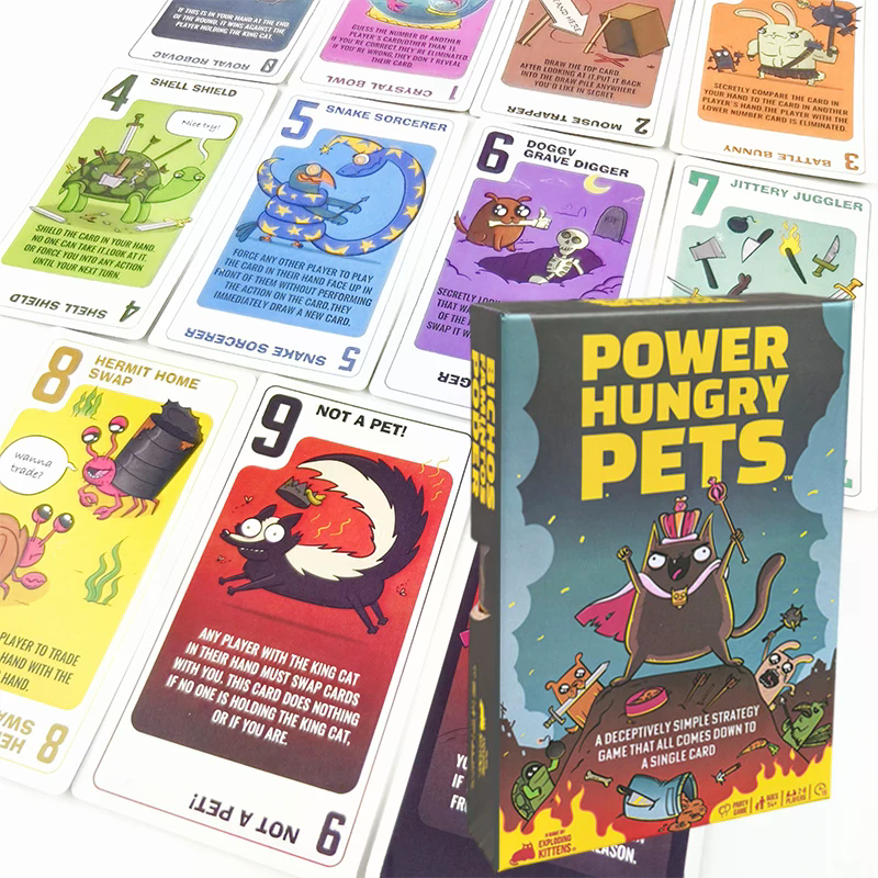 Power Hungry Pets Card Game Fa - Strategy Board Game ulasan dan harga