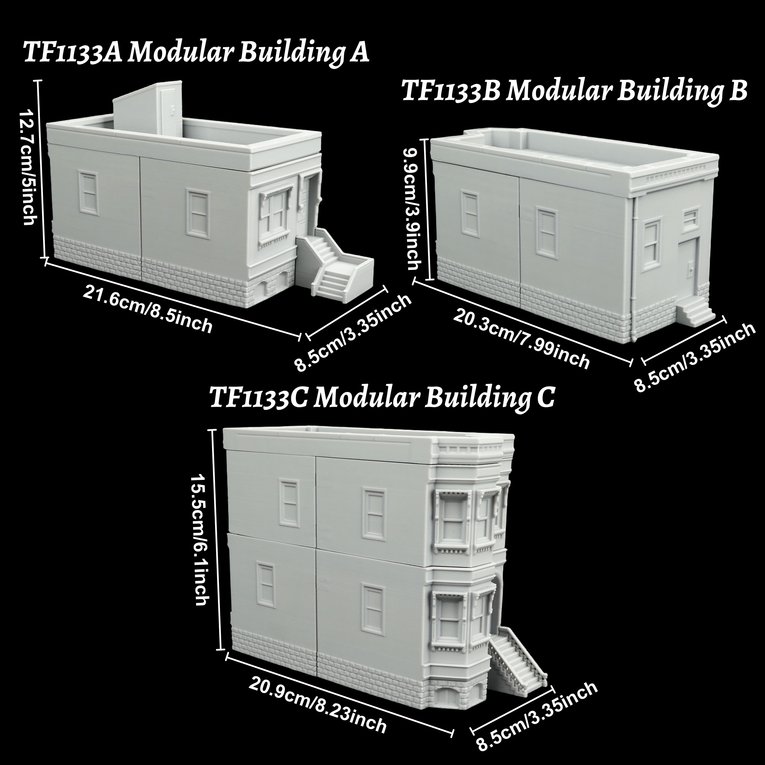 Miniature Modular Buildings Se - Miniature Terrain Set ulasan dan harga