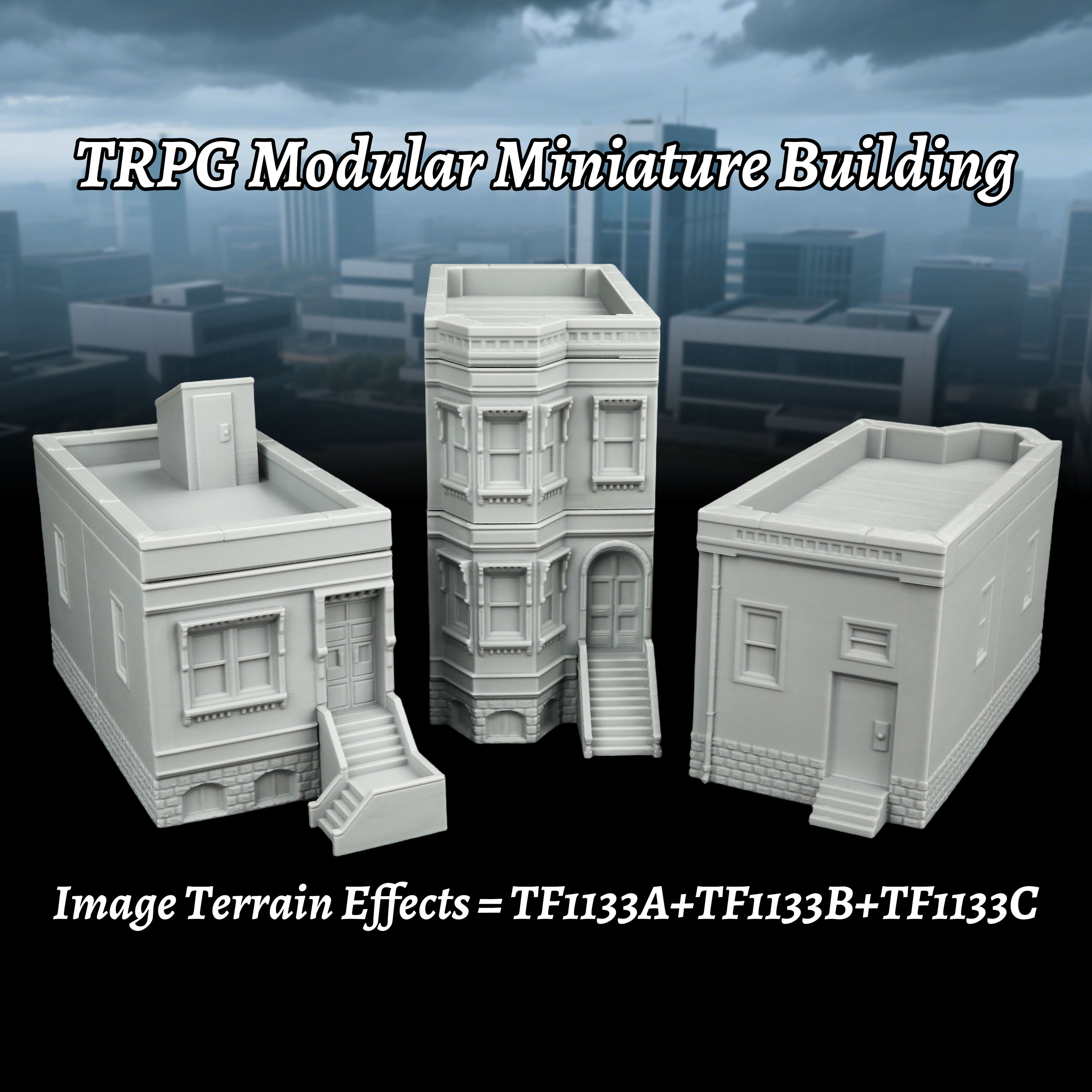 Miniature Modular Buildings Se - Miniature Terrain Set ulasan dan harga