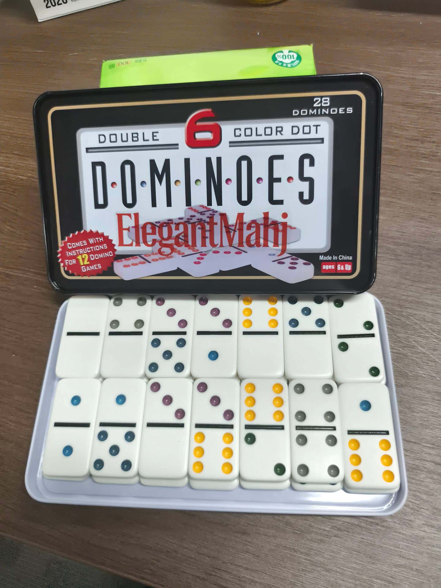 ElegantMahj Double Six Dominoe - Board Game Family ulasan dan harga