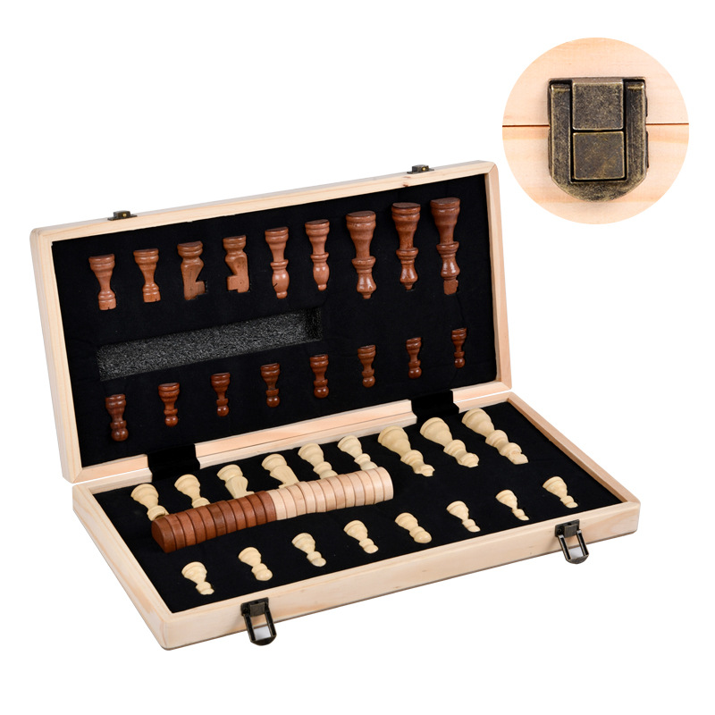 Wooden 2-in-1 Magnetic Chess S - Board Game Queen ulasan dan harga