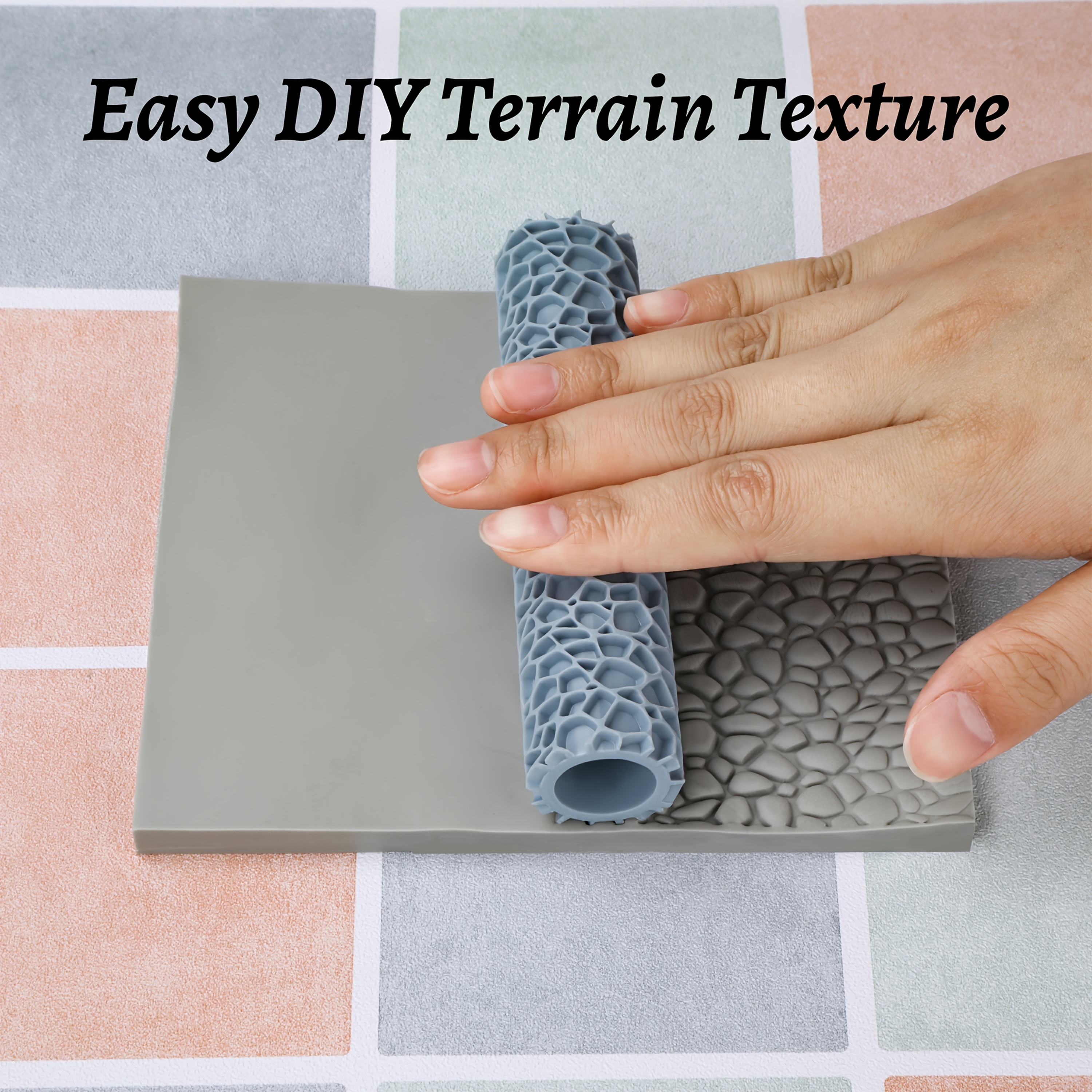 Terrain Texture Roller Set - C - Miniature Terrain Set ulasan dan harga
