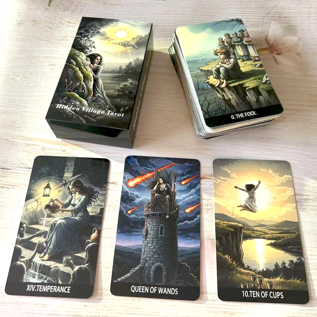 78PCS 70*120mm Tarot Cards PDF - Board Game Illustrator ulasan dan harga